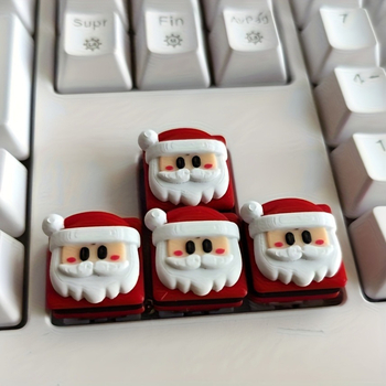 Keycap за механична клавиатура – коледен дизайн от смола, карикатурен стил, сладък, от Ceke