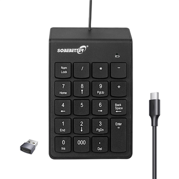 Tastatură numerică digitală cu conexiune cablată, arhitectură a butoanelor X, corp ABS, impermeabil