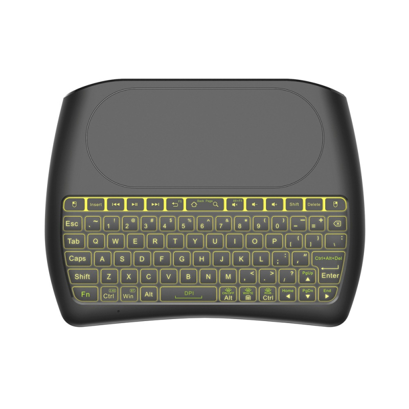 Bezdrôtový set klávesnice a myši, dvoj-mód 2.4G/Bluetooth, 1600 DPI, USB prijímač, dosah 10 m, model D8-S