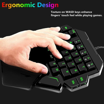 Gaming tipkovnica K50, mehanički prekidači, 39 tipki, žični USB, RGB pozadinsko osvjetljenje
