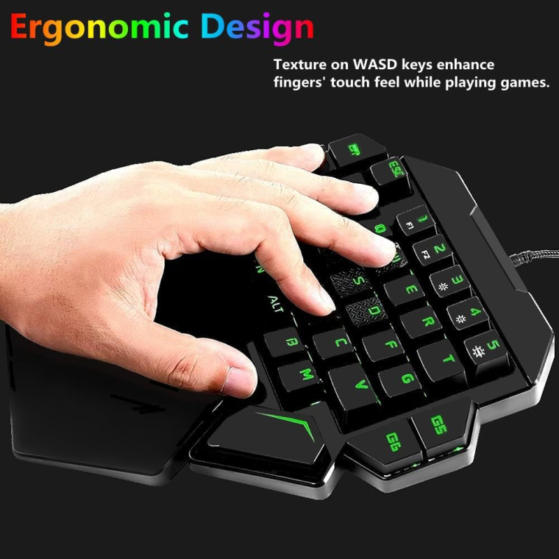 Gaming tipkovnica K50, mehanički prekidači, 39 tipki, žični USB, RGB pozadinsko osvjetljenje