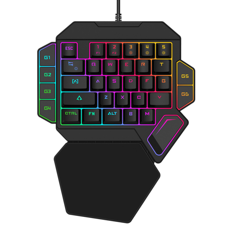 Gaming tipkovnica K50, mehanički prekidači, 39 tipki, žični USB, RGB pozadinsko osvjetljenje