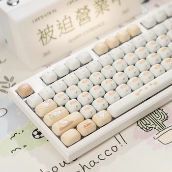 Mog комплект капачета за клавиши от PBT материал, сублимационен процес, юни 2024 издание, тегло 0,5 кг, материал 14302947, включва набор капачета, съвместим със 108/99/98/87/82/75/68 клавиатури