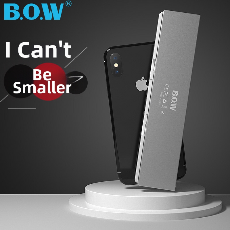 Bow sulankstoma belaidė Bluetooth klaviatūra Hb199s Apple iPad, Android ir Xiaomi įrenginiams