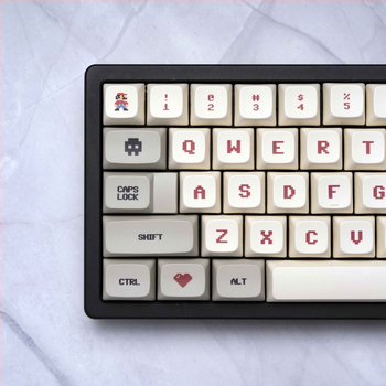 Vaizdo žaidimų klavišų dangteliai, XDA profilis, PBT medžiaga, sublimacija, suderinami su 95% klaviatūromis, ergonomiški