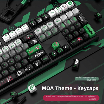 MOA téma klávesová kapsa, Personalizovaná, PBT sublimácia, odolná voči opotrebeniu, univerzálna kompatibilita s mechanickými klávesnicami, 1-ročná záruka