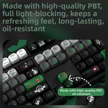 MOA téma klávesová kapsa, Personalizovaná, PBT sublimácia, odolná voči opotrebeniu, univerzálna kompatibilita s mechanickými klávesnicami, 1-ročná záruka