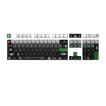 MOA θεματικά καλύμματα πλήκτρων, εξατομικευμένα, PBT sublimation, ανθεκτικά στη φθορά, συμβατά με μηχανικά πληκτρολόγια, 1 έτος εγγύηση