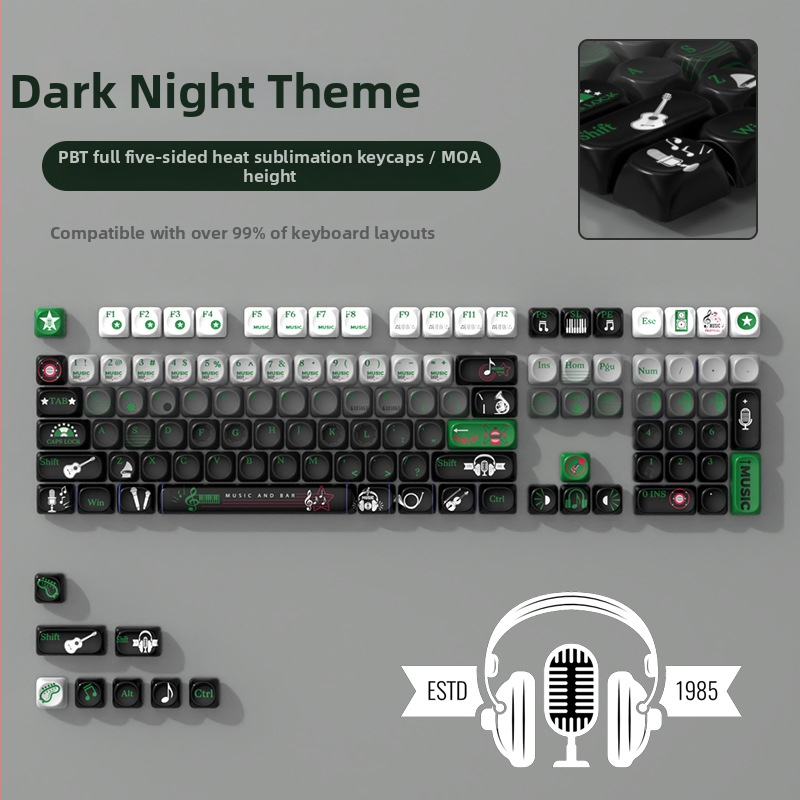 MOA téma klávesová kapsa, Personalizovaná, PBT sublimácia, odolná voči opotrebeniu, univerzálna kompatibilita s mechanickými klávesnicami, 1-ročná záruka