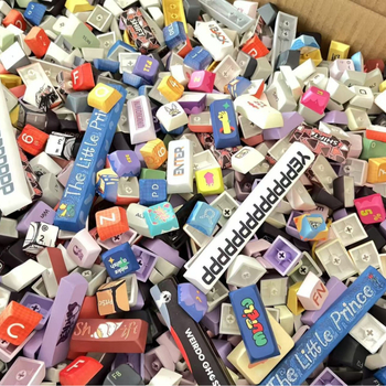 Capace de chei PBT personalizabile pentru tastatură DIY — compatibilitate cross-stem, proces de sublimare, compatibil cu aproximativ 95% din capacele de pe piață, ambalaj în pungă