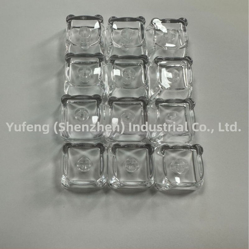 Personalizovaný Kryt klávesnice s dizajnom Panda Head, priehľadný PC materiál, kompatibilný s MOA magnetickým spínačom, univerzálna mechanická klávesnica