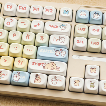 Usachi Xiaoba PBT 8-ключова клавишна капачка, профил XDA, сублимационно принтирана, съвместима с 99% механични клавиатури