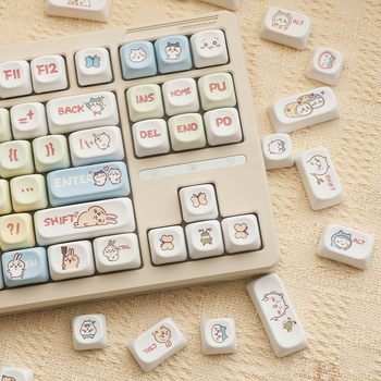 Usachi Xiaoba PBT 8-ключова клавишна капачка, профил XDA, сублимационно принтирана, съвместима с 99% механични клавиатури