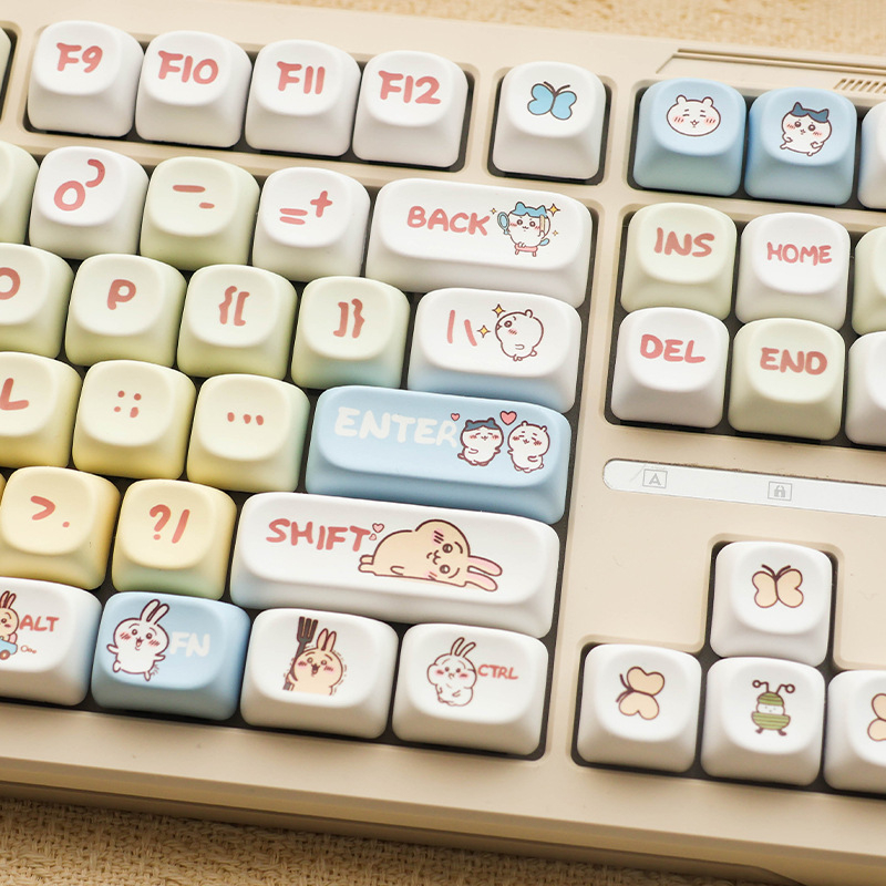 Usachi Xiaoba PBT 8-ключова клавишна капачка, профил XDA, сублимационно принтирана, съвместима с 99% механични клавиатури