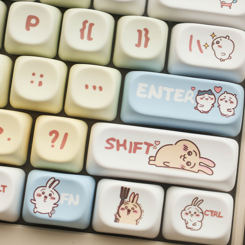 Usachi Xiaoba PBT 8-ключова клавишна капачка, профил XDA, сублимационно принтирана, съвместима с 99% механични клавиатури