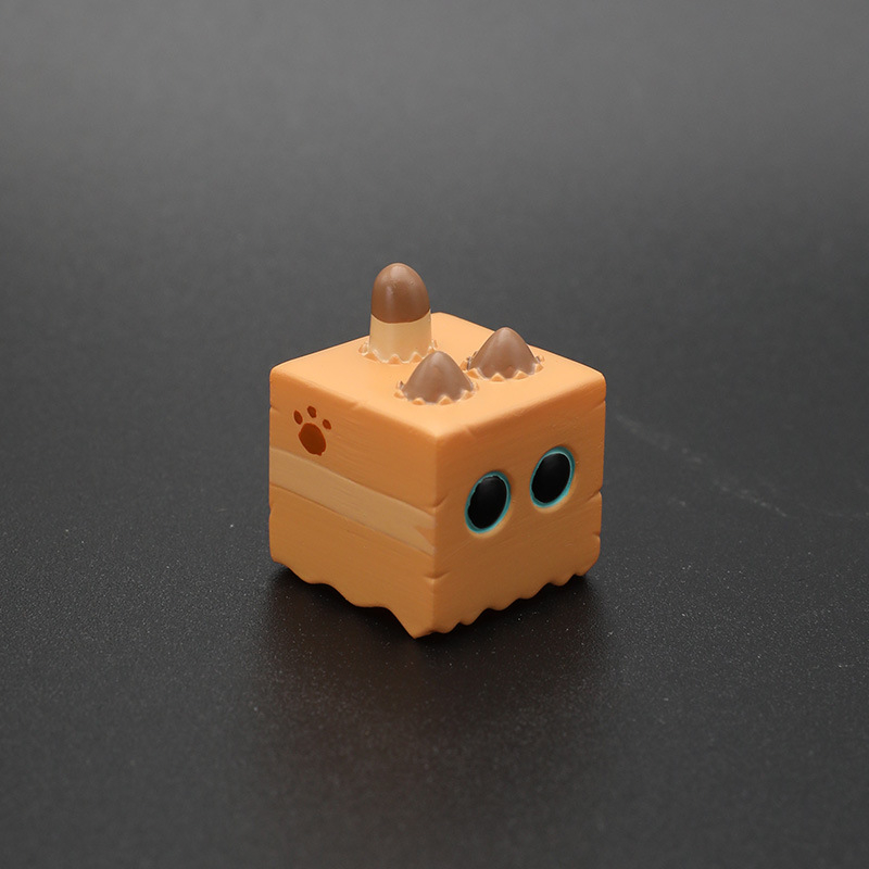 Mehanička kapica za tipkovnicu, smola, izvorni dizajn preko granica, Siamska mačka u kartonskoj kutiji, 3D križna os