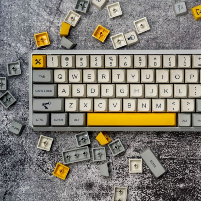 Personalizirane kapice za tipke s MDA profilom, PBT materijal, sublimacija na pet strana, 127 tipki, prilagodljivo