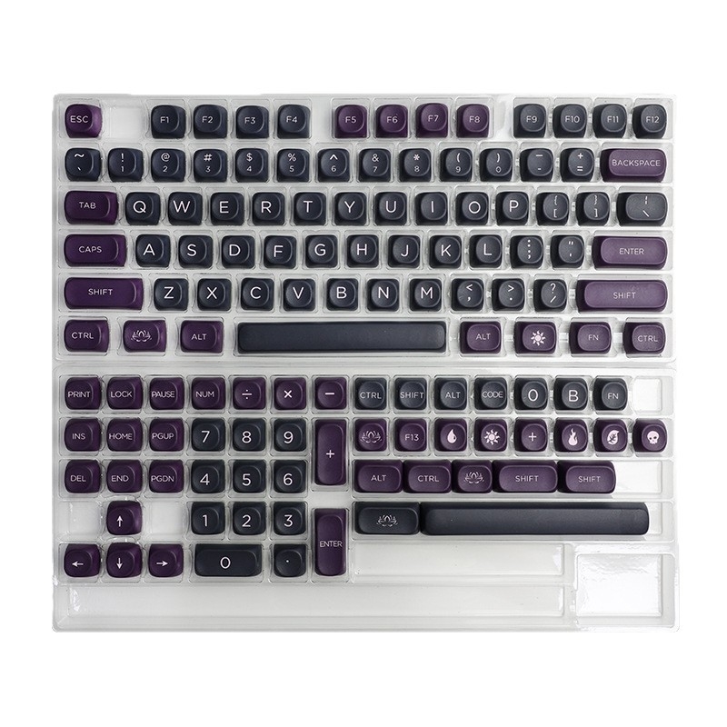 Capace pentru taste PBT, cu dye-sublimare pe cinci fețe, personalizate cu înălțimea MOA, compatibile cu toate tastaturile mecanice