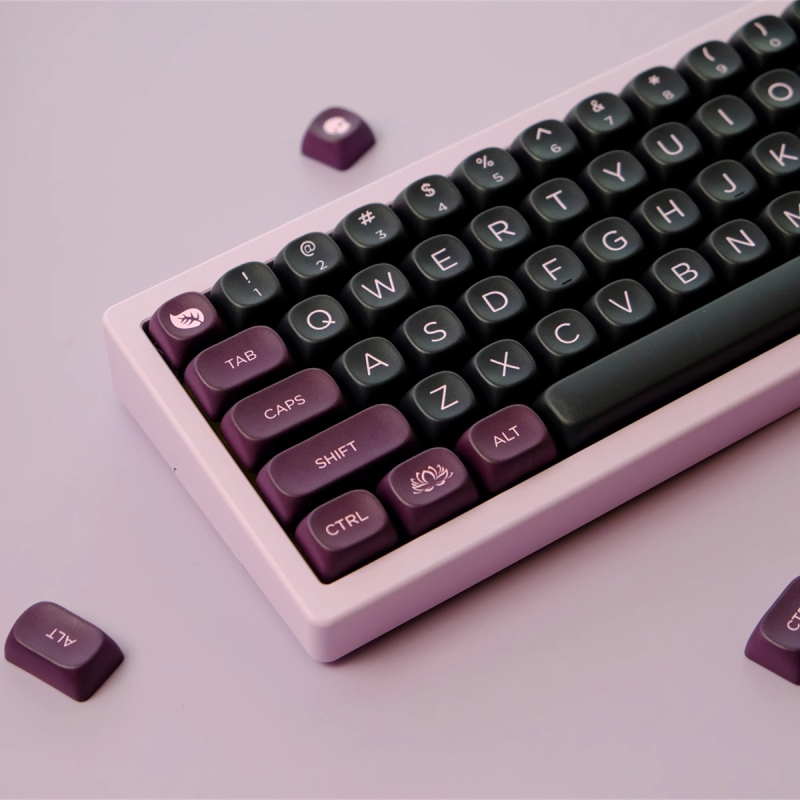 Capace pentru taste PBT, cu dye-sublimare pe cinci fețe, personalizate cu înălțimea MOA, compatibile cu toate tastaturile mecanice