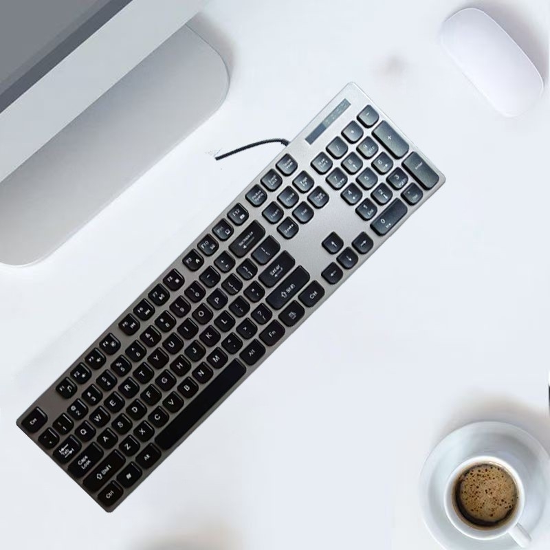 K816 tastatură cablată ultra-subțire, USB, 98+ taste, cablu 1,3 m, fără iluminare