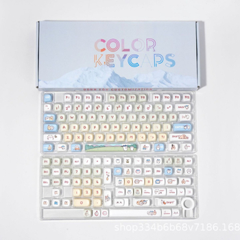 Mechanikus billentyűzethez készült keycap: ötoldalas sublimáció, PBT anyag, Cross-axis és univerzális kompatibilitás, testreszabható