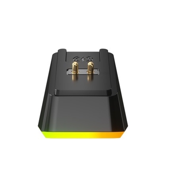 Vezeték nélküli egér töltőalap – kompatibilis a Razer Naga V2, a Logitech GPW, G502 és G703 egerekkel; modell 5V500, USB-kábel 1 m, 2019-ben megjelent.