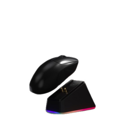 Vezeték nélküli egér töltőalap – kompatibilis a Razer Naga V2, a Logitech GPW, G502 és G703 egerekkel; modell 5V500, USB-kábel 1 m, 2019-ben megjelent.