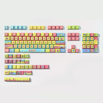 Keycap PBT s temom Monster Block – OEM visina, petostrano sublimacija, kompatibilno s tipkovnicama 68/87/75/98/104/108