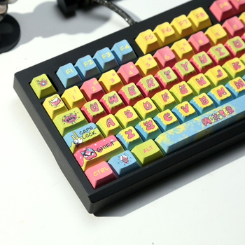 Keycap PBT s temom Monster Block – OEM visina, petostrano sublimacija, kompatibilno s tipkovnicama 68/87/75/98/104/108