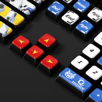 Mecha Gundam Dye-Sublimation клавишни капачки за механични клавиатури — ABS материал, универсална съвместимост, включва инструмент за сваляне на капачките и опаковка, 1 година гаранция