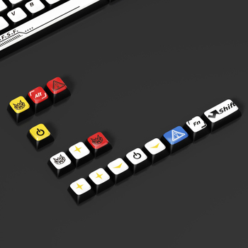 Mecha Gundam Dye-Sublimation клавишни капачки за механични клавиатури — ABS материал, универсална съвместимост, включва инструмент за сваляне на капачките и опаковка, 1 година гаранция