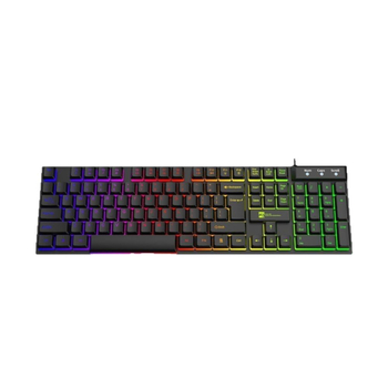 R8 gaming žičana tipkovnica, 104 tipke, USB sučelje, jednofarbno pozadinsko osvjetljenje, ABS kućište