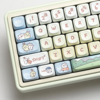 Chiikawa témájú keycap Mac-hez, szublimációs nyomtatás, kompatibilis Small Eight és Cross Axis