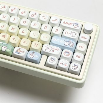 Chiikawa témájú keycap Mac-hez, szublimációs nyomtatás, kompatibilis Small Eight és Cross Axis