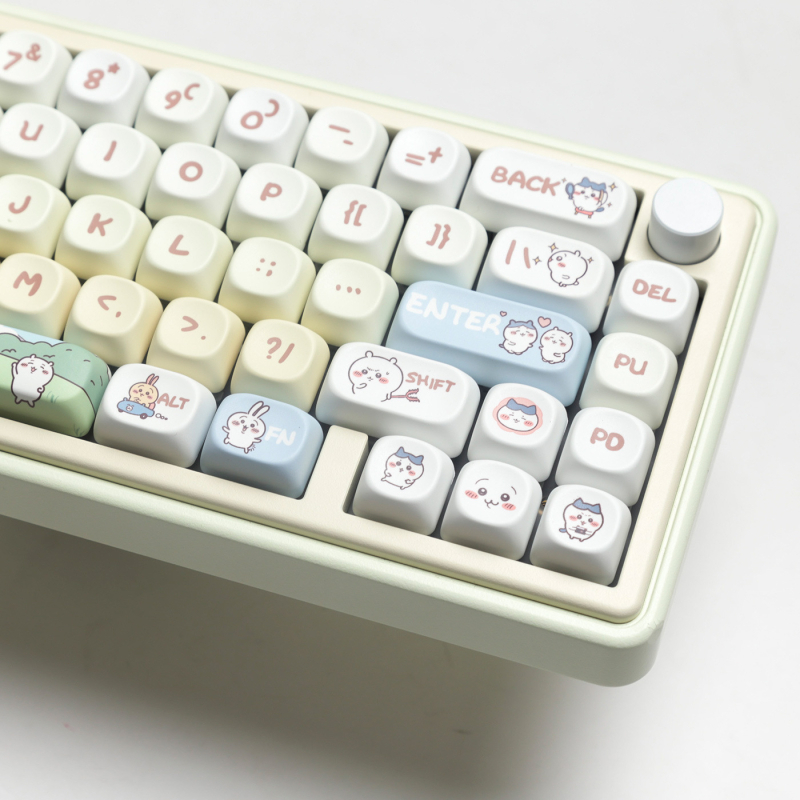 Chiikawa témájú keycap Mac-hez, szublimációs nyomtatás, kompatibilis Small Eight és Cross Axis
