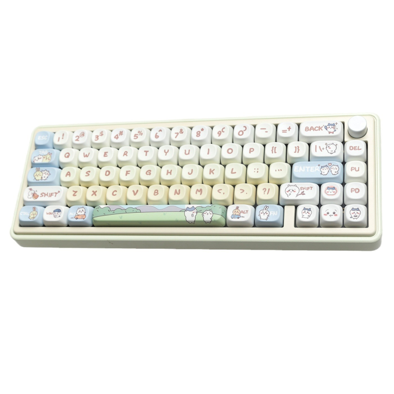 Chiikawa témájú keycap Mac-hez, szublimációs nyomtatás, kompatibilis Small Eight és Cross Axis