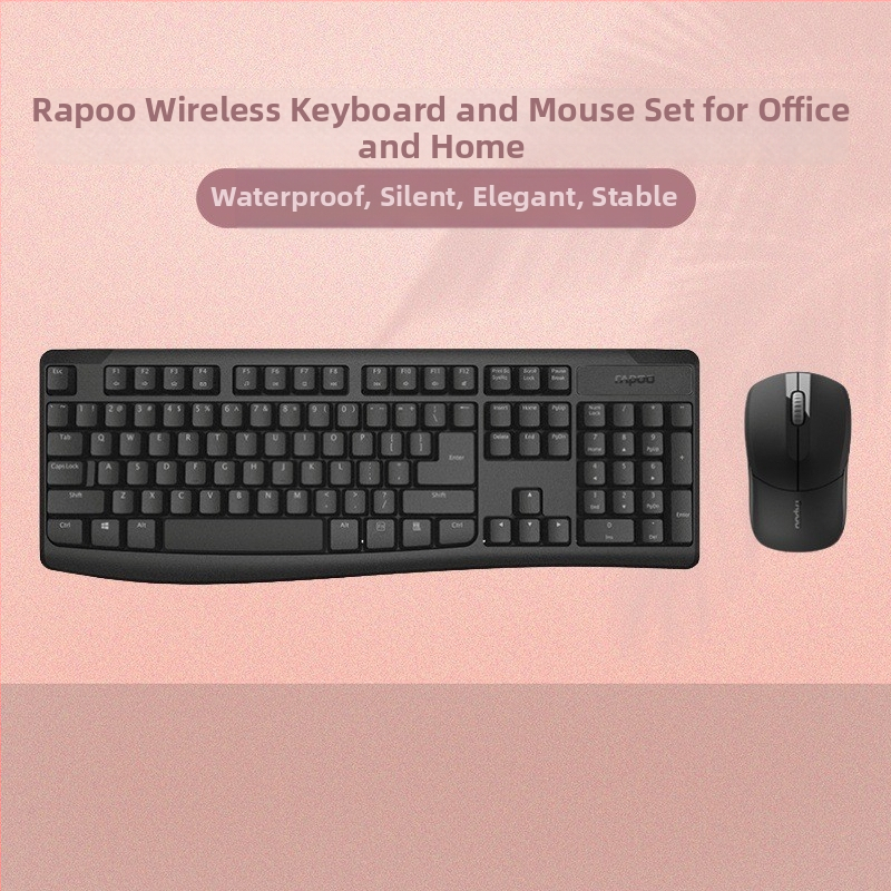 Rapoo X1800Pro Set tastatură și mouse wireless – economie de energie, compatibil cu notebook și desktop, soluție de birou portabil