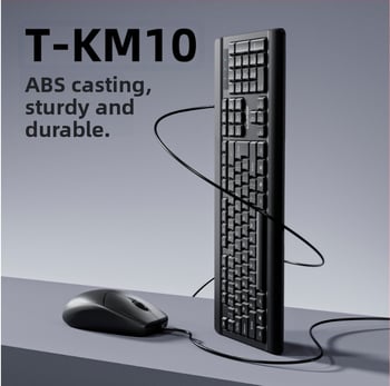 Rio T-KM10 USB žični set tipkovnice i miša – USB tipkovnica i USB miš, optički senzor, model T-KM10