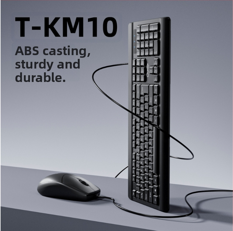 Rio T-KM10 USB žični set tipkovnice i miša – USB tipkovnica i USB miš, optički senzor, model T-KM10