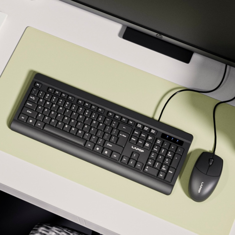 Rio T-KM10 USB žični set tipkovnice i miša – USB tipkovnica i USB miš, optički senzor, model T-KM10