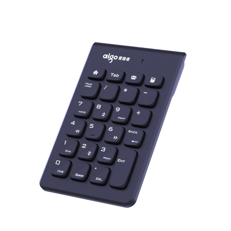 Patriot W963 Bežični numerička tipkovnica i miš — USB, 1000 DPI, Ergonomska, Ultra-tanki 2.4G
