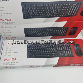 Káblový set klávesnice a myši WKM-1000, vodeodolný, 1200dpi, USB, ergonómia pre kancelárske a domáce použitie