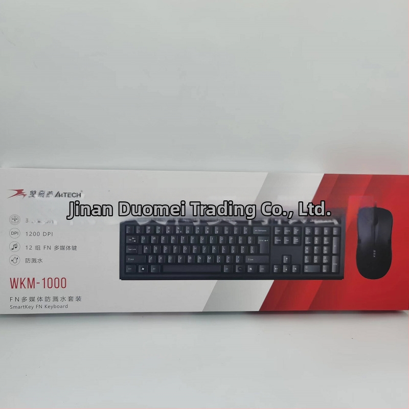 Káblový set klávesnice a myši WKM-1000, vodeodolný, 1200dpi, USB, ergonómia pre kancelárske a domáce použitie