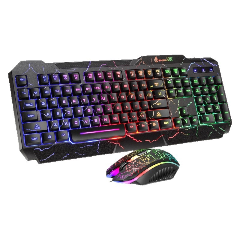 D620 gaming set tipkovnice i miša, žični USB, 1600 DPI, pozadinsko osvjetljenje, ergonomski dizajn