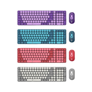 R8 vezeték nélküli billentyűzet és egér készlet, 2.4G vezeték nélküli kapcsolat, USB billentyűzet és USB egér, ergonómikus kialakítás