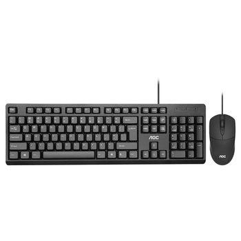 KM160 Set tastatură și mouse USB, 1200dpi optic, ergonomic