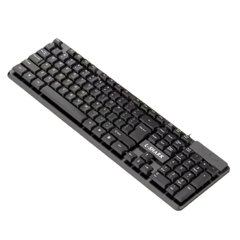 Spirit Shark K-10 εργονομικό ενσύρματο σετ πληκτρολογίου και ποντικιού USB – αντοχή σε ψεκασμό, USB διεπαφή, καλώδιο 1.5 m