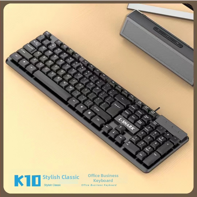 Spirit Shark K-10 Ergonomický drôtový set klávesnice a myši – odolný proti prskaniu, USB rozhranie, kábel 1.5 m