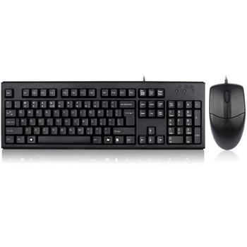Set tastatură și mouse cu fir de la Double Flying Swallow, tastatură USB și mouse USB