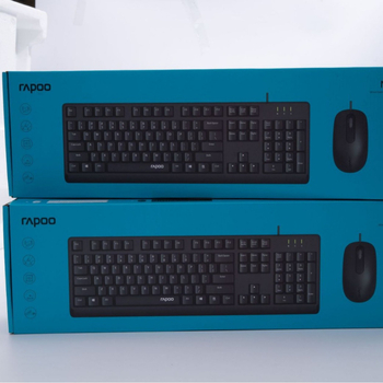 Rapoo NX1500 USB кабелен комплект клавиатура и мишка, 1000 dpi, кабел 1,5 м, за офис и домашна употреба